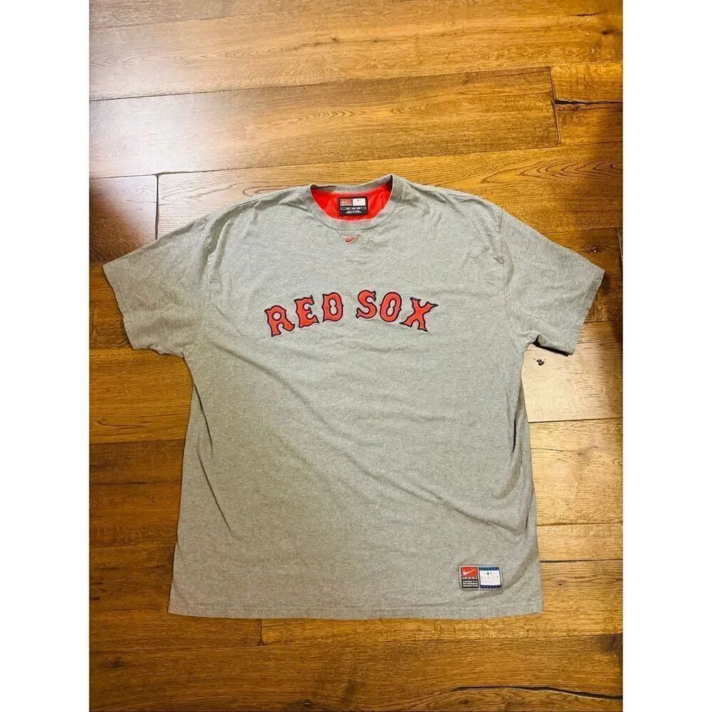 Nike Vintage Red Sox gray tshirt XXL embroidered MLB genuine merch